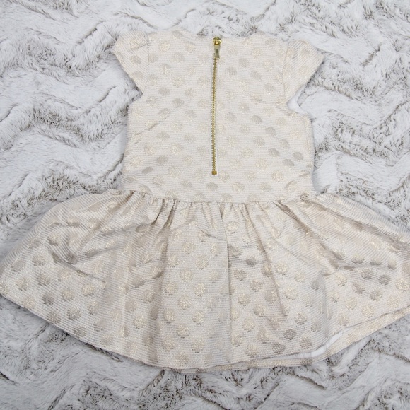 Kate spade toddlers gold dot dress 2 - Picture 5 of 6